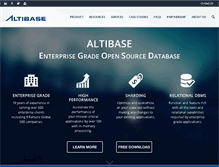 Tablet Screenshot of altibase.com